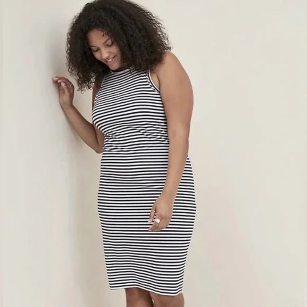 Torrid Ribbed Striped Tank Dress Size 3X